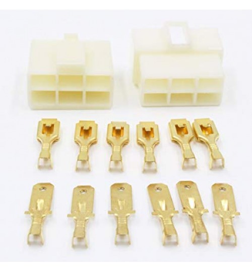 6 Way 6.3mm Housing Connector Kit PK11